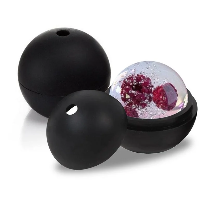 5cm diameter round silicone ice ball tray maker mold