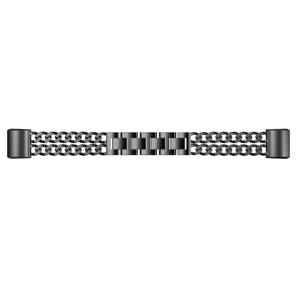 Металлический ремешок для браслета Fitbit Charge 2 ремень двухрядная ковбойская цепь браслет из нержавеющей стали для Fitbit charge2 браслет