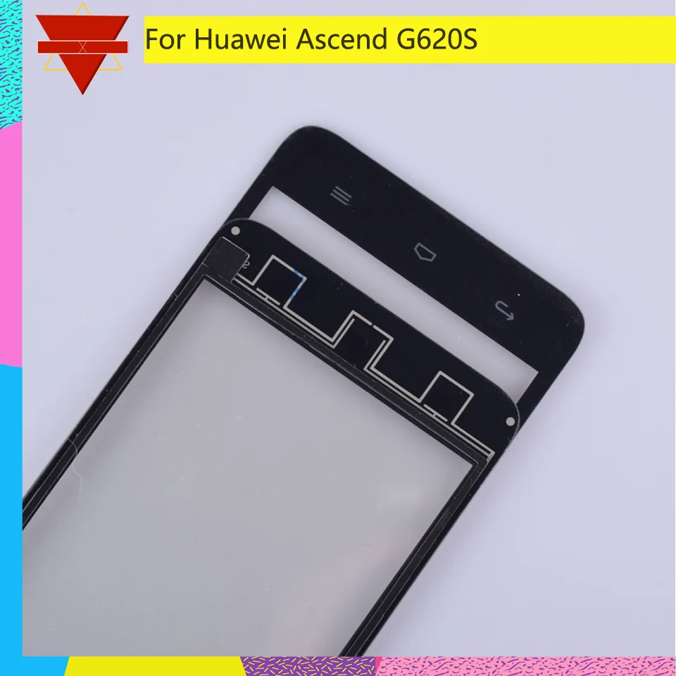 5," для huawei Ascend G620 G620S сенсорный экран дигитайзер Переднее стекло объектив сенсорная панель Замена части без ЖК-дисплея