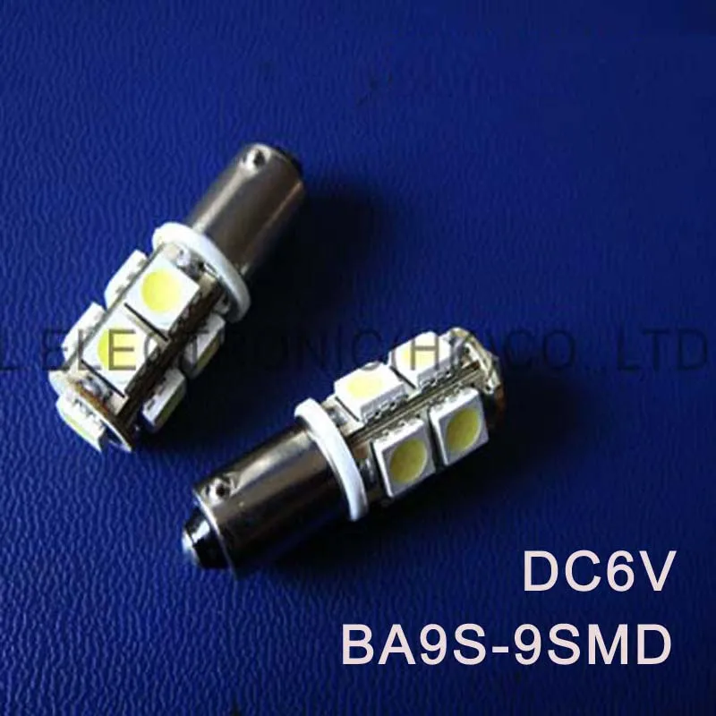 

High quality DC6.3V 6V BA9S led light bulb Indicating lamp caution light Warning lights Warning Signal free shipping 5pcs/lot