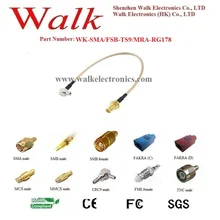 Sma типа «мама» TS9 мужской RG178 кабель, ts9 sma rg178 кабель, ts9 соединительный кабель с разъемом кабеля, ts9 4 аппарат не привязан к оператору сотовой связи антенный кабель