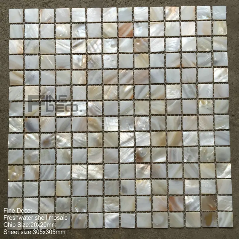 

Chinese river shell mosaic tile for bathroom decoration natural color