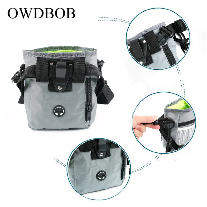 OWDBOB сумка для дрессировки собак, сумка для уличного лечения собак, сумка для наживки щенков, сумка для закусок, сумка для наживки, поясная сумка для корма, карманный питомец