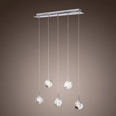 K9 LED Modern Crystal Pendant Light Lamp with 5 Lights For Dinning Room, Lustres e Pendentes ,Lustre De Cristal Free Shipping Wholesale Lights & Lighting