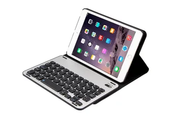 

Ultra Slim Aluminum Alloy Metal Detachable Wireless Bluetooth Keyboard Leather Cover Case For Apple iPad Mini 1 2 3 7.9" Tablet