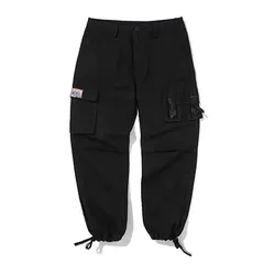 High Street ботильоны с перекрестной шнуровкой брюки 2019 Новый Для мужчин черные брюки мужские облегающие брюки карман для отдыха свободные