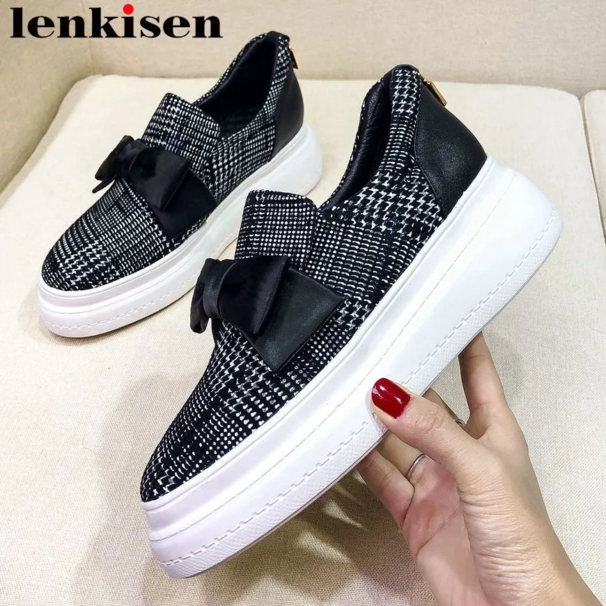 Mocasines Vulcanizados Alto Lenkisen Butterflt Mezclados Marca Plataforma L33 nudo Casuales Ropa Inferior Natural Negro rojo Cuero De La Colores Zapatos 6a4qSw6