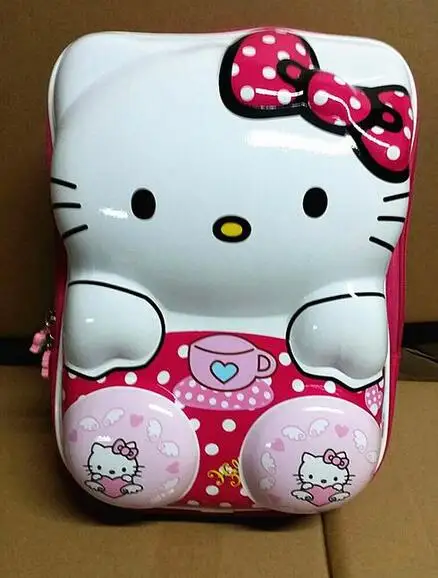 

POESECHR 2018 hello kitty schoolbag 2-6year Hard shell splashing water backpack kindergarten school bags cartoon backpack baby