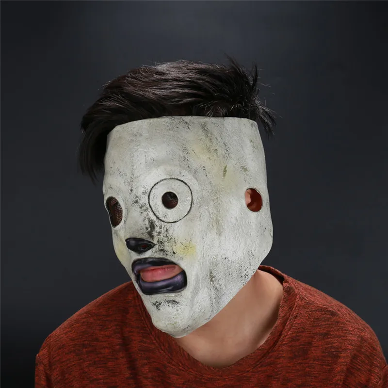 WATCBQ Maschera di Halloween Maschera Slipknot Corey Taylor Cosplay Maschere in Lattice Cantante Costume Horror Prop Masque Party Accessorio di Halloween-Maschera Slipknot