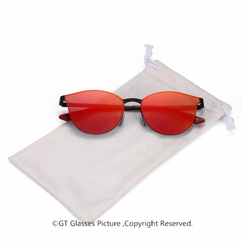 Модные женские солнцезащитные очки, брендовые дизайнерские супер легкие солнцезащитные очки из нержавеющей стали с кошачьим глазом, женские пляжные солнечные очки