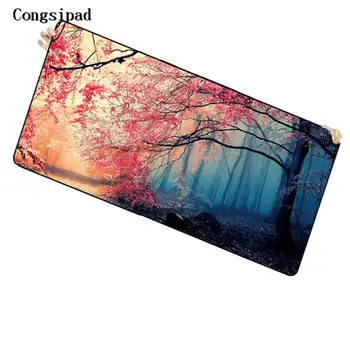 

Congsipad Flower Beautiful Scenery Custom Large Game Mouse Pad Large Size 900*400 High Quality DIY Picture with Edge Locking Pad