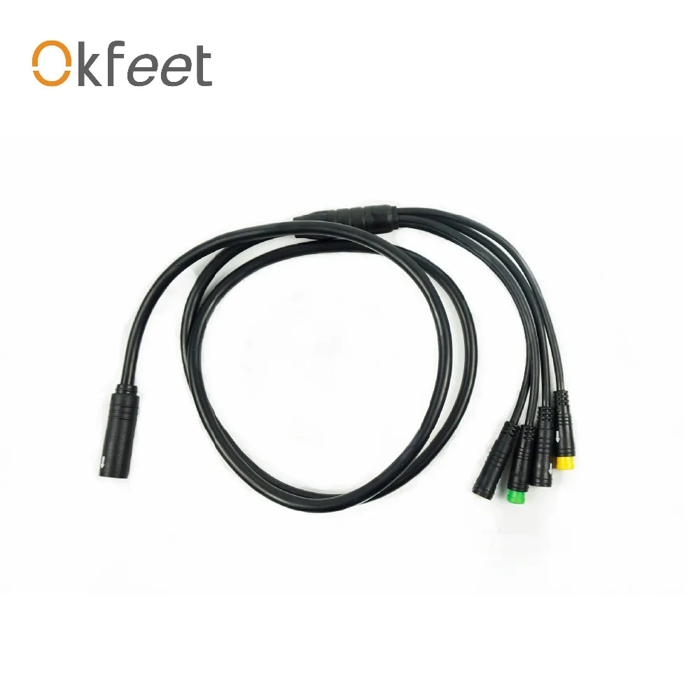 Excellent okfeet Bafang Middle Motor Mid Drive 1to4 Main Cable EB-BUS Cable BBS01 BSS02B BBSHD 1 Excellent okfeet Bafang Middle Motor Mid Drive 1to4 Main Cable EB-BUS Cable BBS01 BSS02B BBSHD 1