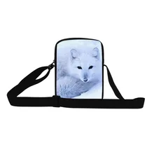 Dispalang 3D Животные детские сумки на плечо дети девочки белая лиса леди мини сумка через плечо Повседневная маленькая сумка на плечо