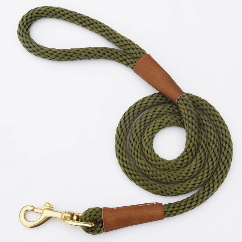 

Dog Leash for Mideum Large Dogs Pet Products for Dog Collar Harness Lead Running for Animals Quick Release Leather dog leash