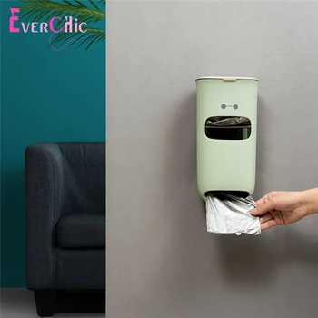 

Garbage Bag Dispenser Recycle Bag Storage Box Wall Mount Hanging Garbage Holder Kitchen Bins Organizer Housekeeping