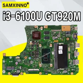 شراءX556UJ I3-6100 وحدة المعالجة المركزية GT920M 2GB N16V-GM-B1 4GB RAM اللوحة الرئيسية REV 2.0 ل For Asus X556UJ X556UV اللوحة الأم للكمبيوتر المحمول