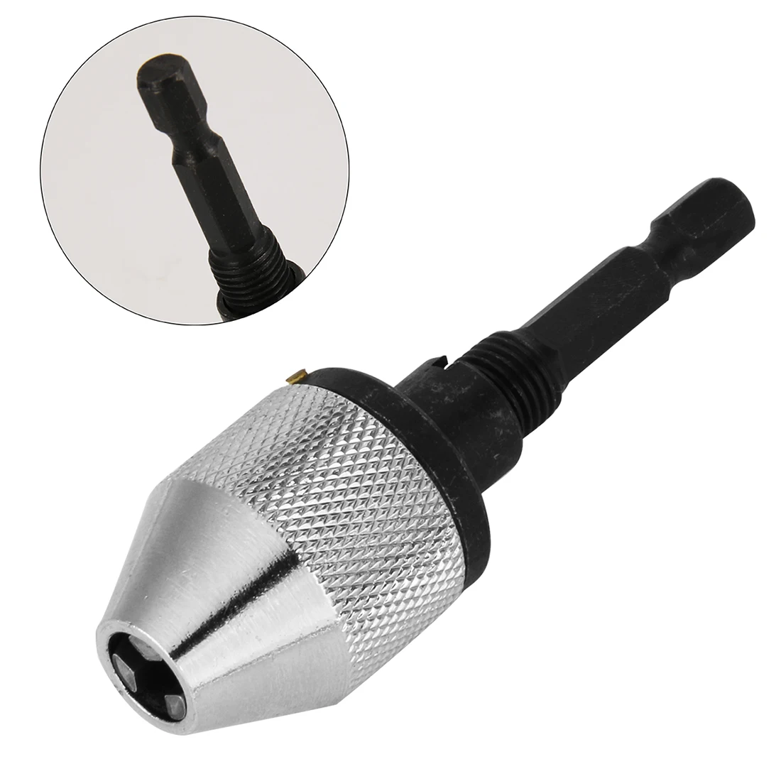 Drill Chuck Screwdriver Impact Driver Adaptor 0.3 6.5mm Keyless 1/4" 6