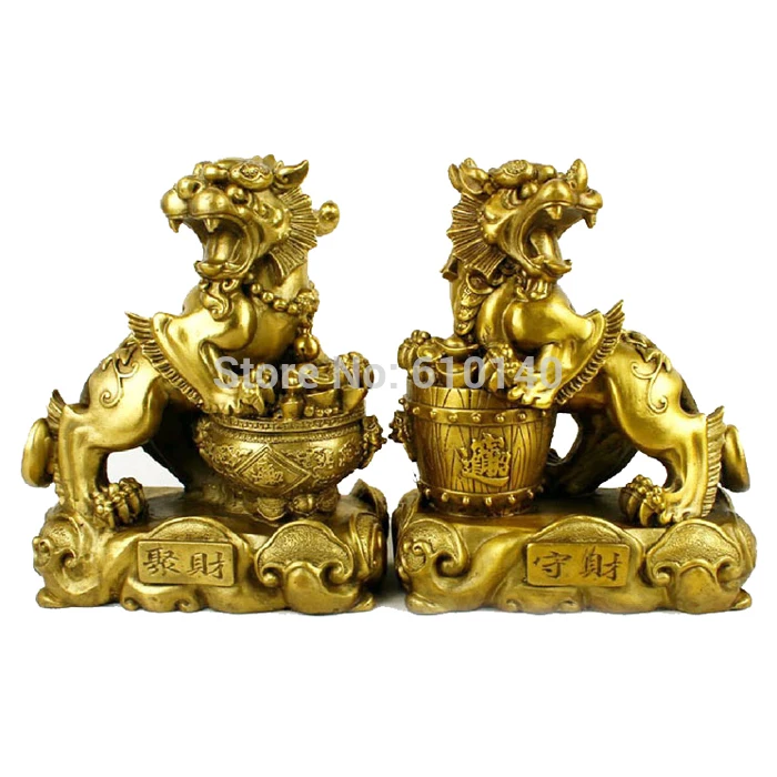 

Copper Brave troops One pair of ornaments miserly enrichment town house defends move of fiscal Feng Shui Decoration