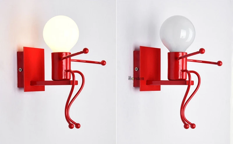Creative Modern Interior Iron LED Wall Lamps Children Room Wall Sconces Bedroom Bedside Wall Light For Baby Kids Room Luminaire (13)