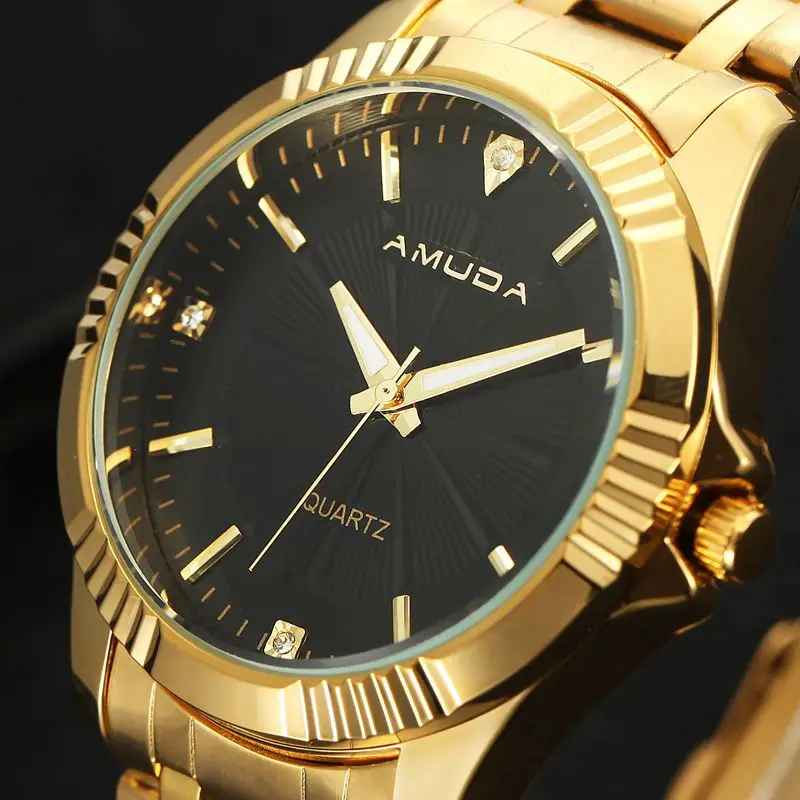 Prix pour Or Hommes Montre De Luxe Marque Casual Montre-Bracelet En Acier Plein Strass Hommes Montres Étanche Quartz-Montre Relogio Masculino 2016 Prix pour Or Hommes Montre De Luxe Marque Casual Montre-Bracelet En Acier Plein Strass Hommes Montres Étanche Quartz-Montre Relogio Masculino 2016