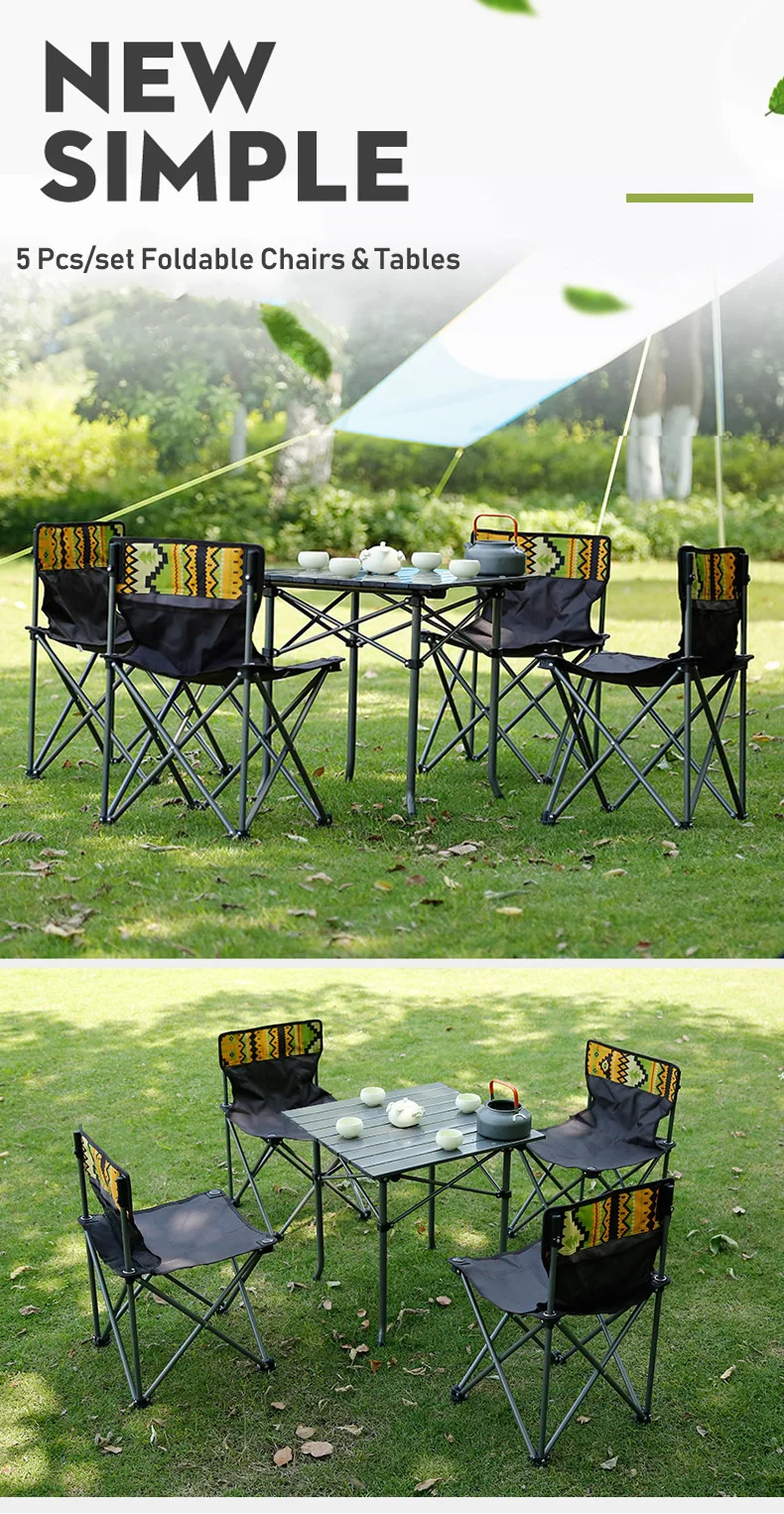 Portátil Camping Set (4 * Cadeiras +