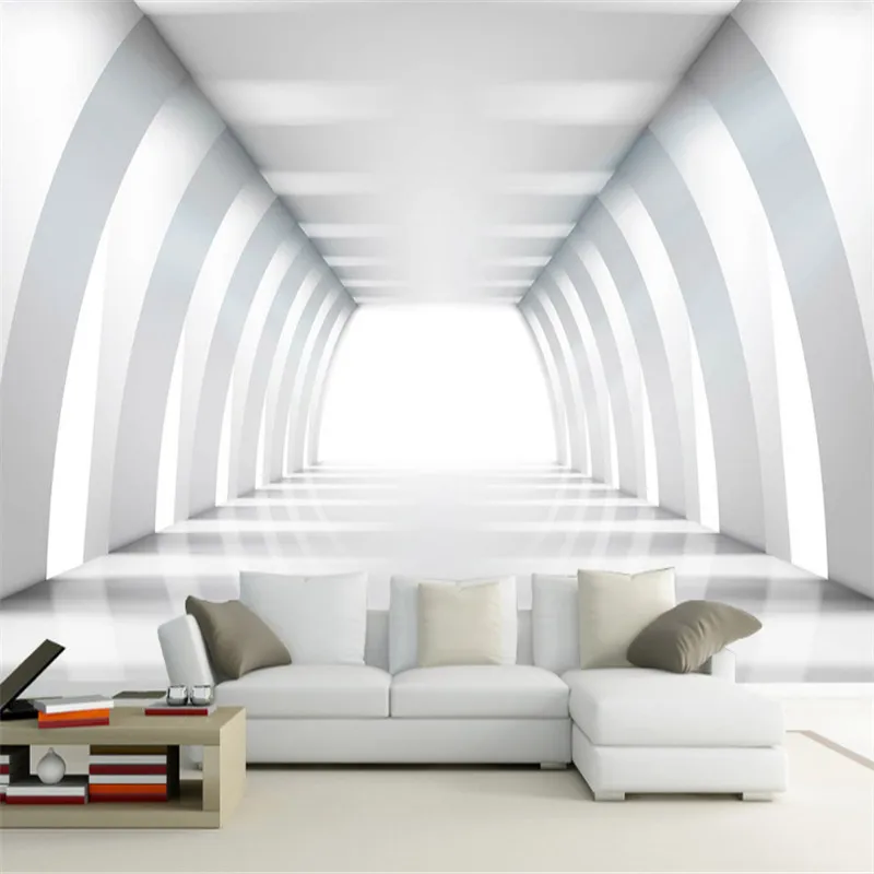 

custom any size modern 3d non-woven photo wallpaper wall mural 3d wallpaper simple space expand background wall home decor