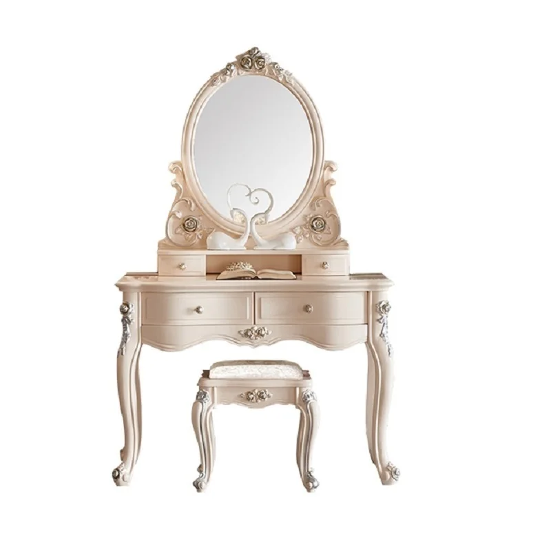 

Maquiagem Mesa Maquillaje Toaletka Mueble De Dormitorio Cabinet European Wood Penteadeira Table Bedroom Furniture Korean Dresser