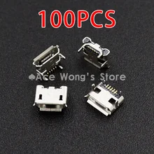 Новинка, высокое качество, 100 шт./партия, разъем Micro USB, гнездо, тип 5Pin, SMT хвост, зарядка, плата с разъемом pcb