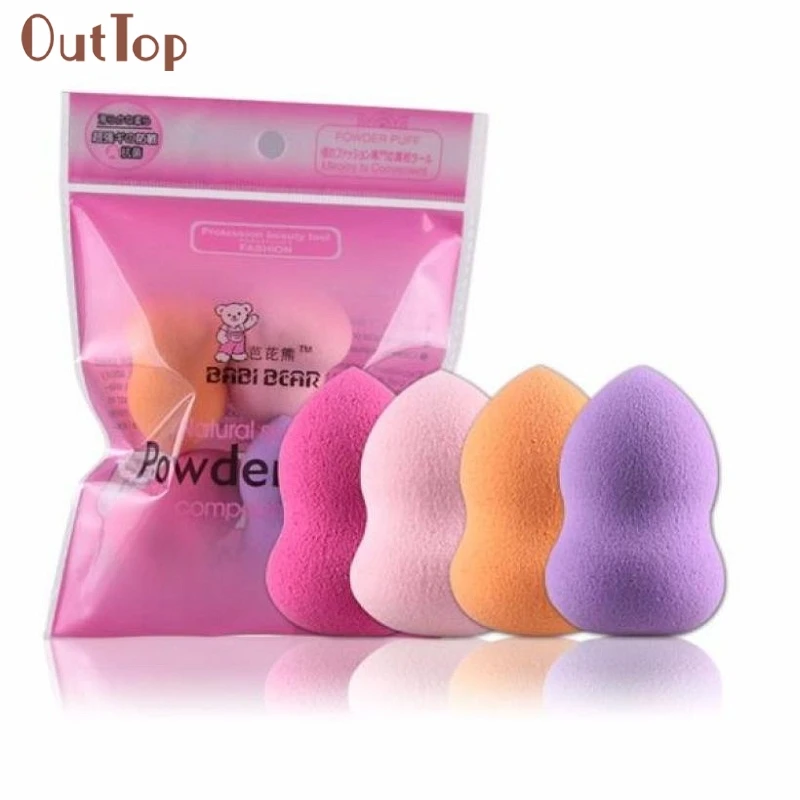 

Beauty Girl New 4pcs Pro Beauty Makeup Puff Foundation Puff Multi Shape Sponges Aug 5