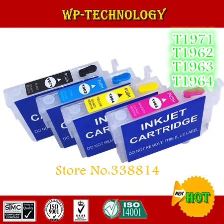 

Empty Refill cartridge suit for Epson Expression XP-201/XP-204/XP-214/XP-401 , With  ARC chip, T1971,T1962 T1963 T1964 series