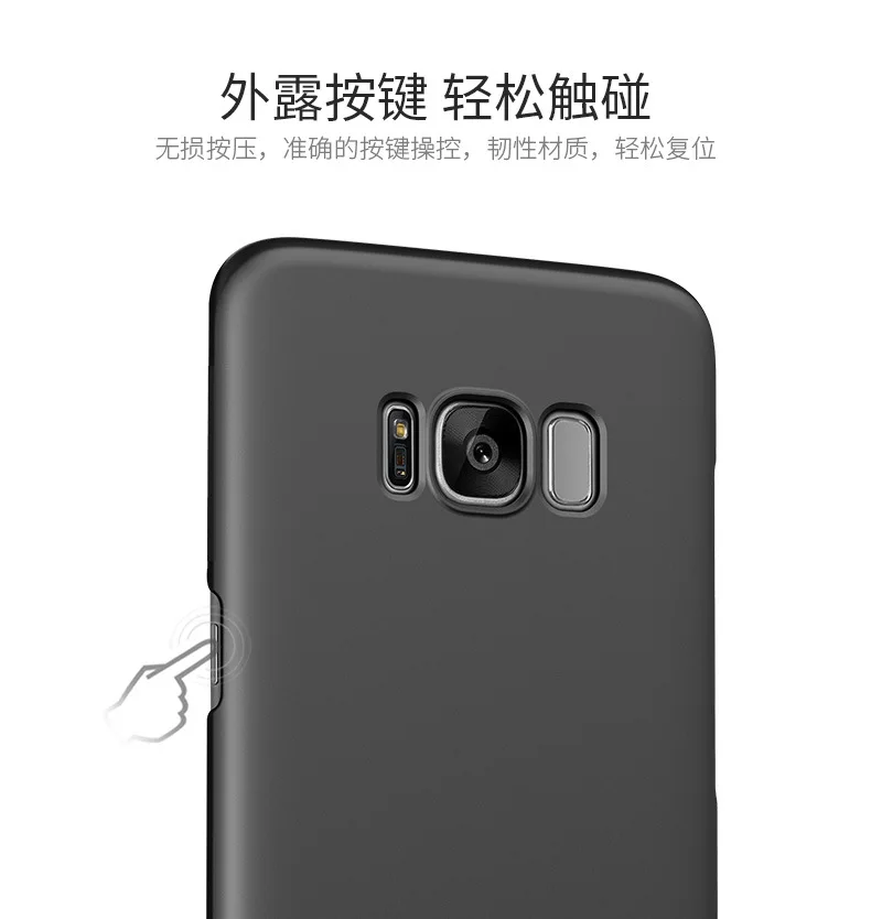 Бренд GUJIANG, Роскошный чехол с масляным рисунком, защитный чехол для samsung Galaxy S6, S7, S7 Edge, S8, S8 PLUS, Жесткий ПК, простой/скраб, чехол