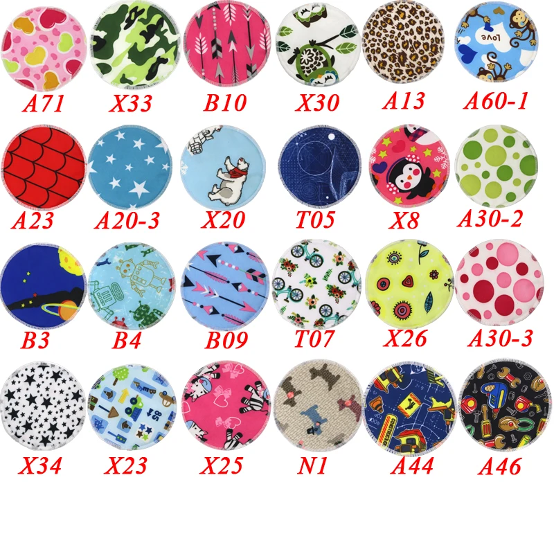 [Pororo] 2PCS Organic Bamboo Breast Pad Nursing Pads For Mum, Waterproof Washable Feeding Pad Bamboo Reusable Breast Pads