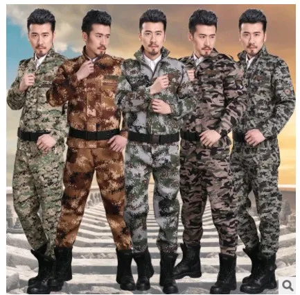 Уличная Мужская куртка + штаны комплекты военная тактическая походная охотничья