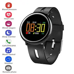 Фитнес браслет OLED Экран с монитор сердечного ритма Смарт часы Для мужчин для Android iOS Bluetooth 4,0 смарт-браслет