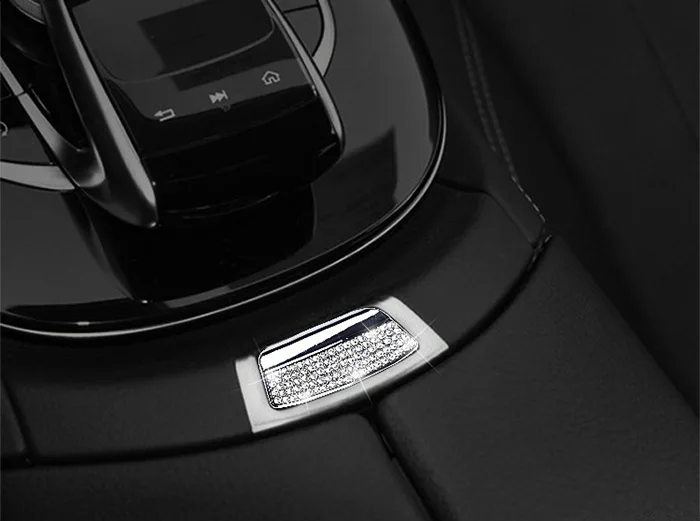 Стайлинг центральной консоли подлокотник коробка кнопка включения Крышка Накладка для Mercedes Benz W213 E класс E200L E300 хромированный аксессуар