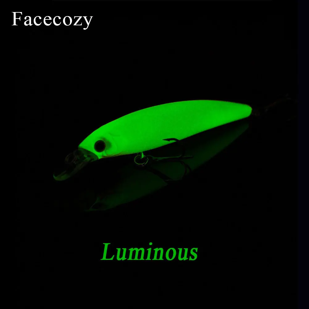 Facecozy 1 шт. светящаяся бионическая приманка рыболовные приманки с двумя крючками в