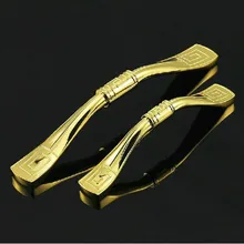5″ Modern Fashion kitchen cabinet dresser door handles 96mm golden drawer cupboard pulls knobs 128mm golden furniture handles