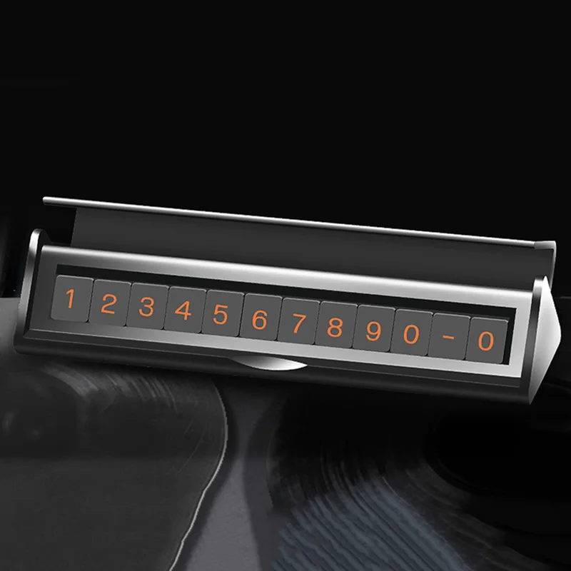 

Magnetic Car Parking Card Temporary Parking Plate Car Sticker with Phone Number Sheet Clamshell Temporary Stop Sign