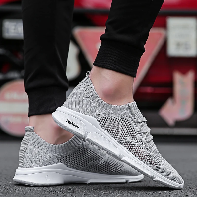 

Apricity Fashion Shoes Men's Casual Softwear Male Leisure Sneakers Summer Breathable Fabric Air Mesh Footwear Lace Up Mens Shoe
