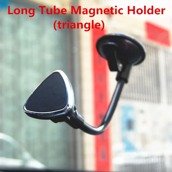 Магнитный автомобильный держатель, магнитный автомобильный держатель для телефона, вращающийся на 360 градусов, магнитная Автомобильная Подставка для телефона, крепление дисплея, универсальная поддержка gps - Цвет: long triangle style