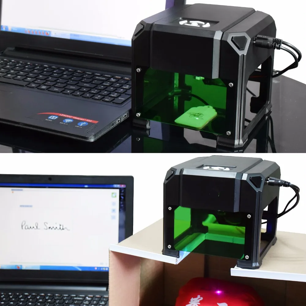 1500mw USB Laser Engraver 8*8cm Large Carving Area  Art Crafts High Speed for PC Windows DIY Engraving Machine