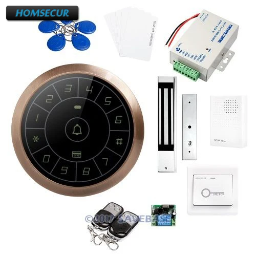 

HOMSECUR DIY Access Control System with Waterproof 280KG Magnetic Lock + 2 Remote Controls + HOMSECUR Exit Button