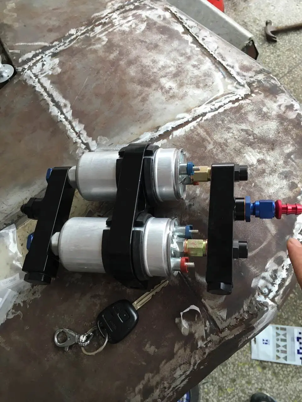 dual 044 fuel pump high performance 300lph universal external fuel pump