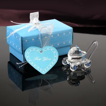 

Retailer+Baby Shower Favors Choice Crystal Carriage With Chorme Wheel Crystal Baby Stroller Infant Baptism Gift+FREE SHIPPING