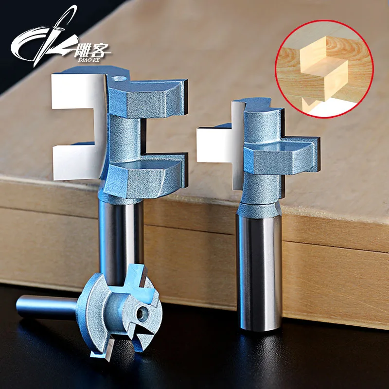 2pcs/set Woodworking Tools Tongue & Groove Router Bits 1/2"Shankin