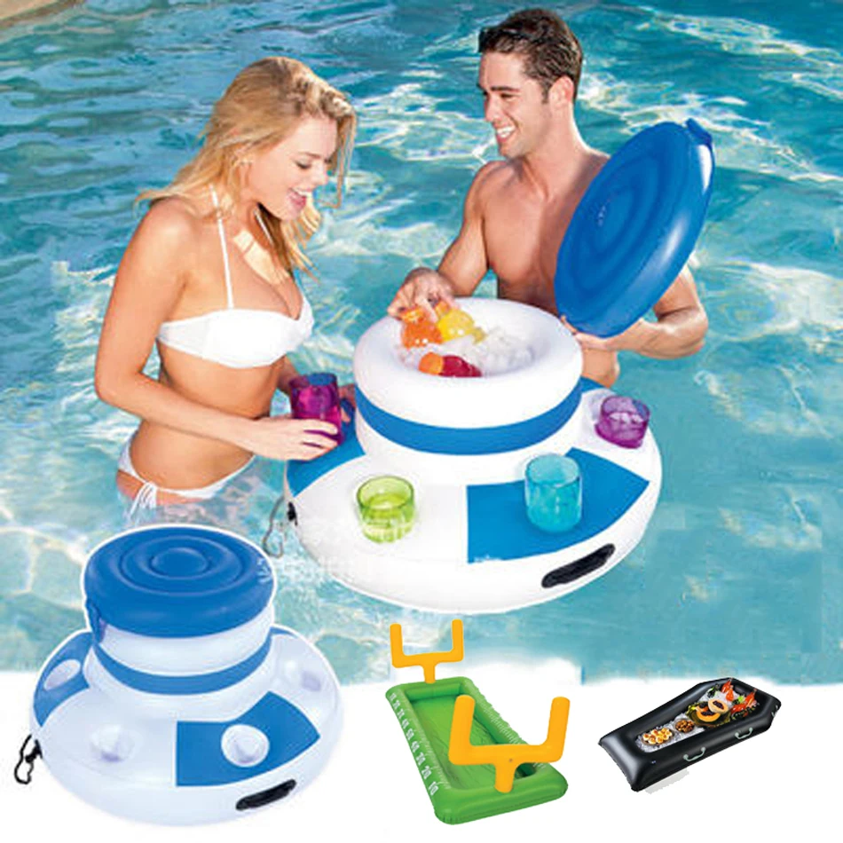 

Inflatable Ice Bucket Pool Floats Kids Adult Swimming Circle Inflatable Cup Holder Pool Toys Inflatable Drink Holder Supplier