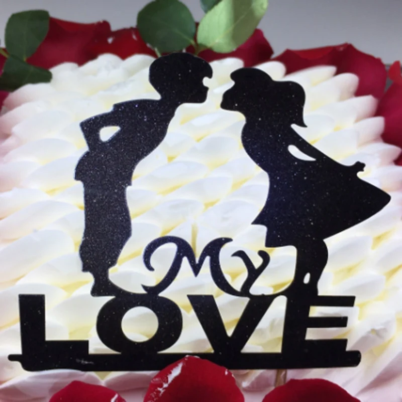 Wedding Cake Topper Bride Groom Mr Mrs paper Cake Toppers Wedding Decoration Mariage Party Supplies Adult Favors