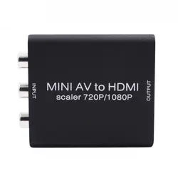 Мини HD 1080 P HDMI 2AV видео конвертер коробка HDMI к RCA AV/CVSB L/R видео Поддержка NTSC PAL выход HDMI К AV адаптер