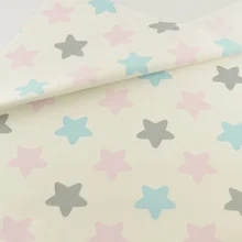 Милые звезды напечатаны лоскутное изделие из хлопчатобумажной ткани постельное белье для отеля Ткань Ремесло teramila ткань квилтинг домашний текстиль \ Украшение