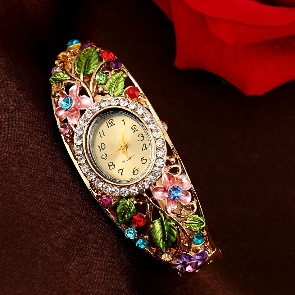 NANBO New Womens Bracelet Vintage Weave Wrap Quartz Rhinestone Leaf Beads Wrist Watches lady watch Relogio Feminino NANBO New Womens Bracelet Vintage Weave Wrap Quartz Rhinestone Leaf Beads Wrist Watches lady watch Relogio Feminino